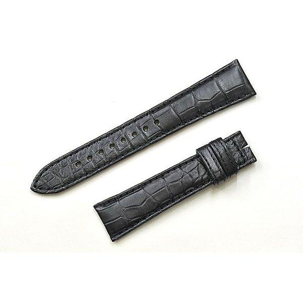 新品　グランドセイコー SBGW001 専用 皮バンド 19mm 黒色 クロコダイル DEA3AW ...