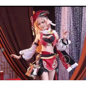 三分妄想 原神　コスプレ　煙緋　エンヒ　衣装　※ウィッグ　靴　武器　追加可