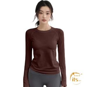 ピラティス ロングカットソー トップス ヨガウ...の詳細画像3
