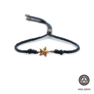 アンプ ジャパン amp japan  Waxed Cord Bracelet (Star) 13AH-260 ワックスコード ブレスレット スター 星｜アクセサリー its 12 midnight