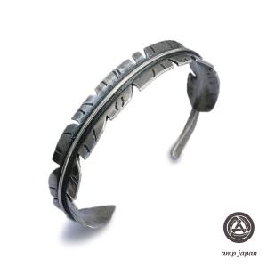アンプ ジャパン amp japan  Eternal Feather Bangle -Narrow- 15AO-308 エターナル フェザー バングル シルバー ブレスレット｜アクセサリー its 12 midnight