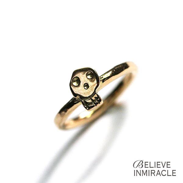 BELIEVEINMIRACLE ビリーブインミラクル SKULL BABY RING ( K18G...