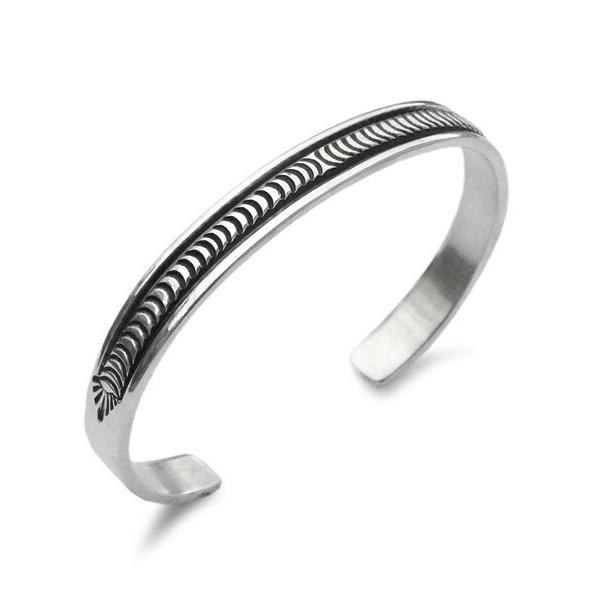 Bruce Morgan ブルースモーガン ウェーブ シルバー バングル 正規品 インディアンジュエ...