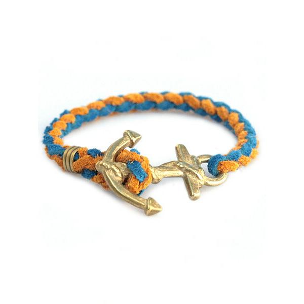 Button Works ボタンワークス Anchor Woven Bracelet BLUExYE...