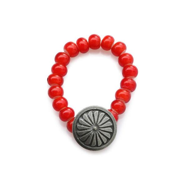 Button Works ボタンワークス WHITE HEARTS RING with BW ORI...