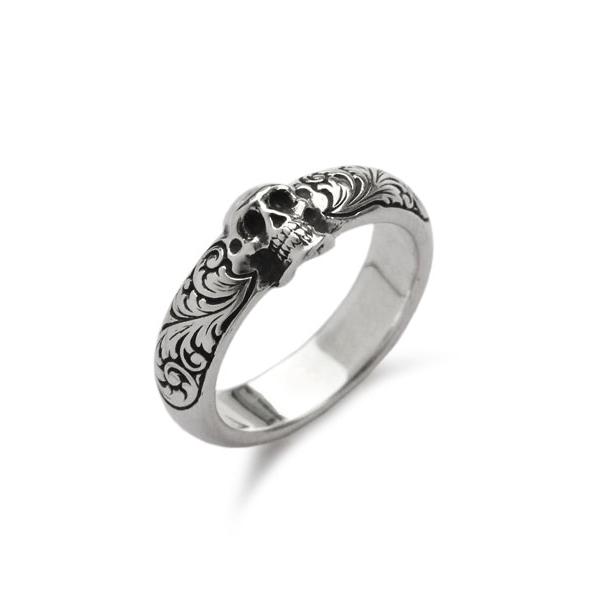 Flash Point フラッシュポイント TINY SKULL RING ENGRAVED タイニ...