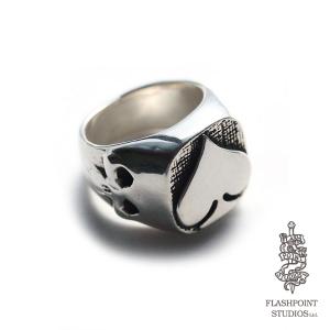 FLASH POINT（フラッシュポイント） XL JIM SKULL RING ジムスカル