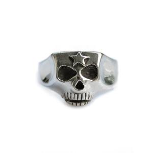 キングベイビー　シルバー重厚スカルマネークリップKING BABYガボール King Baby / キングベイビー スカル×クロス ベルトバックル