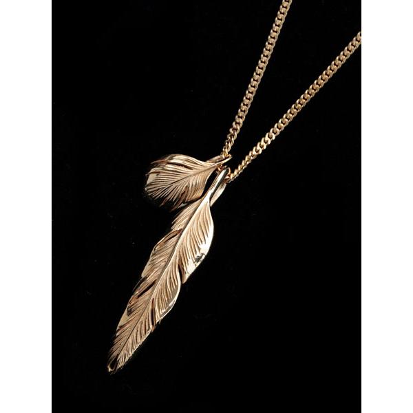 HARIM ハリム Slender feathers Very shine Necklace GP ...