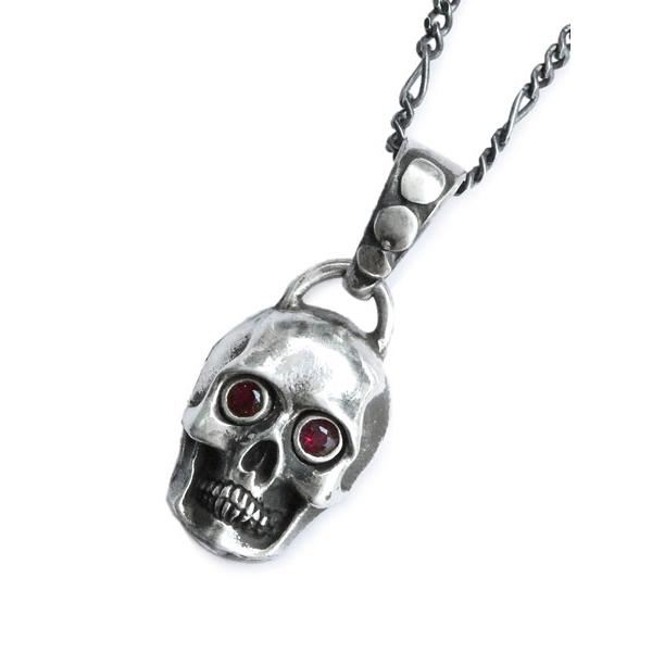 Lee Downey リーダウニー Skull Necklace Stone Eyes / スカル ...