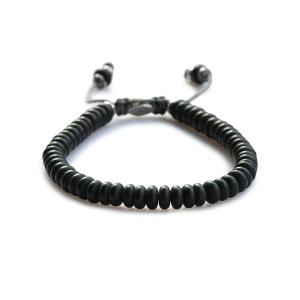 M.Cohen エムコーエン stacked frosted agate bead bracelet スタックド フロステッドアゲート ビーズブレスレット B-102403-SLV-FBL 正規品 腕輪 パワース…｜its12midnight