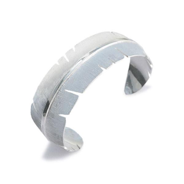 Michael Kirk マイケルカーク フェザー シルバー バングル 25mm 正規品 インディア...