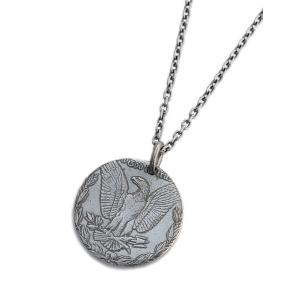 NORTH cafe &amp; craft ノースカフェ &amp; クラフト MORGAN EAGLE PENDANT 正規品 モルガンダラーイーグルペンダント ネックレス ビンテージコイン シル…