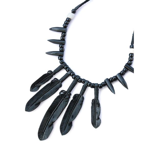 ROOSTERKING &amp; CO. ルースターキング&amp;カンパニー 5 Feather Necklac...