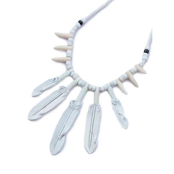 ROOSTERKING &amp; CO. ルースターキング&amp;カンパニー 5 Feather Necklac...