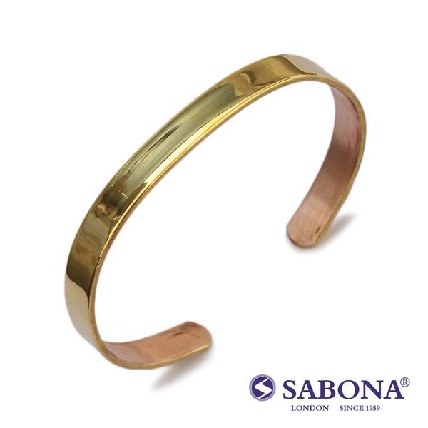 SABONA LONDON サボナ ロンドン Plain Gold Cuff Bracelet プレ...