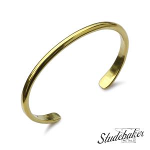 美品　TEN.　18KGPヨークバングル　定価29,700円　ブレスレット TEN. ブレスレット SILVER925 ヨークバングル-M- メンズ レディース