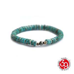 SunKu（サンク） 39 Turquoise Chain & Beads Bracelet / SK-027-TAQ