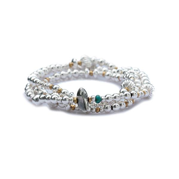 SunKu サンク 39 Mix Silver Beads ネックレス &amp; ブレスレット / SK-...