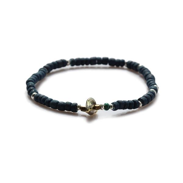 SunKu サンク 39 Indigo Dye Beads Anklet / インディゴ ダイ ビー...