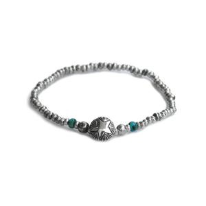 SunKu（サンク） 39 Turquoise Chain & Beads Bracelet / SK-027-TAQ