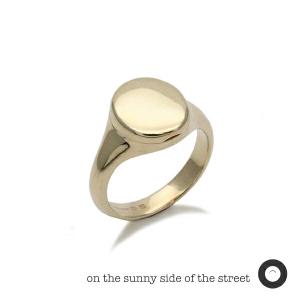 ON THE SUNNY SIDE OF THE STREET オン ザ サニー サイド オブ ザ ストリート Poison Signet Ring K10 Yellow Gold 212-327R シグネット リング イエローゴ…