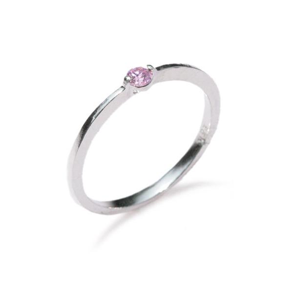 Tiny タイニー グレイン リング ( シルバー ) 正規品 指輪 ピンク ジルコニア ファランジ...