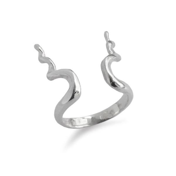 Tiny タイニー クードゥ リング 正規品 スターリングシルバー フリーサイズ 調節可能 角 ツノ...