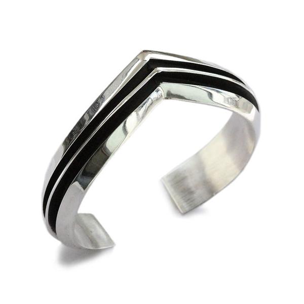 TOM HAWK トムホーク 2 line V-shaped Bangle 13mm / 2ライン ...