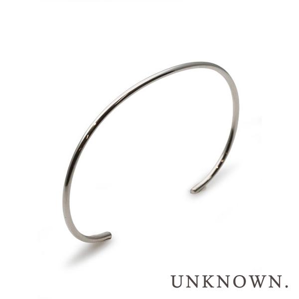 UNKNOWN. アンノウン U213 " NORM " 2mm BANGLE / SILVER 正...