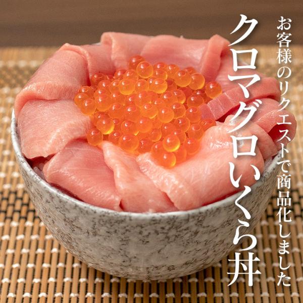 クロマグロいくら丼  国産の本マグロを使った高級鮪丼 鉄火丼 大トロ 中トロ 赤身など本まぐろ♪さら...