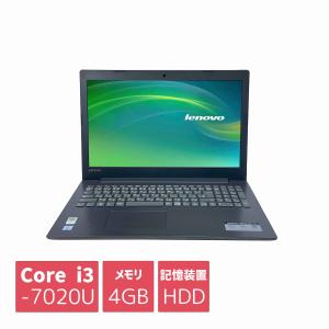 中古ノートパソコン レノボ i3-7020U 500GB HDD SSDアップ可 4GBメモリ 15...