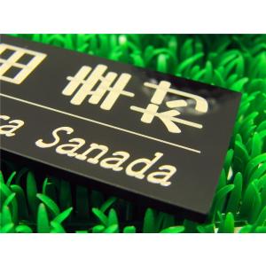 ネームタグ ゴルフ ネームプレート アクリル二...の詳細画像1