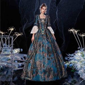 貴婦人 貴族 ドレス 中世ヨーロッパ お姫様 女王様ドレス ロングドレス カラードレス 豪華なドレス｜itsumo-store