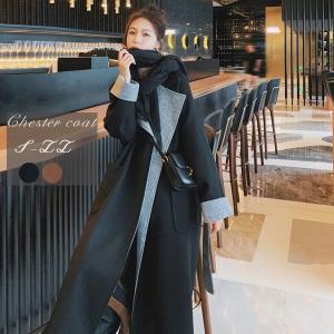 美品✨ワイズ　ロングコート　チェスターコート　ドロップショルダー　チャコール　S 美品✨ワイズ ロングコート チェスターコート ドロップ