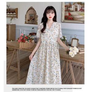 リゾートワンピース 花柄ワンピース 大人可愛い...の詳細画像4