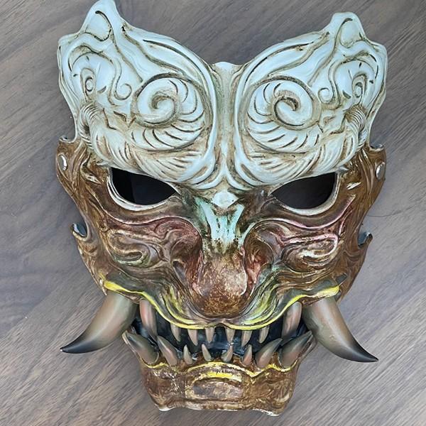 3D 立体 仮面 仮装 ハロウィン ラテックスマスク 怖いマスク  鬼  マスク変装 イベント 忘年...
