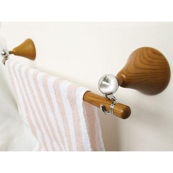 木製 タオル掛け フェイスタオル450 丸座