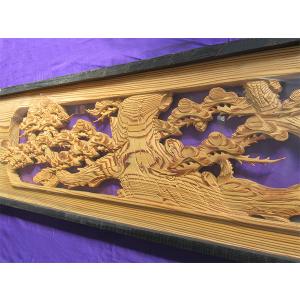 K 書院組付彫刻 欄間 近江八景 一間×2枚組 : いつもnet ヤフー