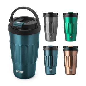 TYESO タンブラー 蓋付き 保温保冷 ハンド...の商品画像