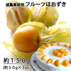 ネクスファームの「食用ほおずき（フルーツほおずき）」岩手花巻産　約１５０ｇ　（１パック約50g×３パック）減農薬栽培