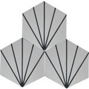 ヨーロピアンセメントタイル ヘキサゴン EC-H9.2 セメント平板 かわいいタイル 六角形