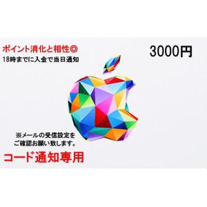 applegiftカード iTunes 3000円券 コード通知