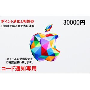 applegiftカード iTunes 30000円 コード通知