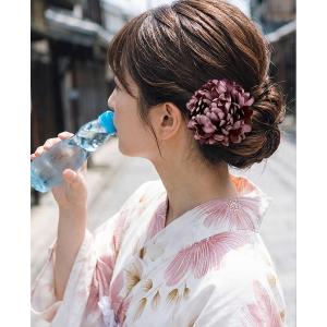 髪飾り レディース 浴衣 花飾り 2way ア...の詳細画像4