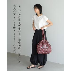 トートバッグ レディース 巾着 A4 大容量 ...の詳細画像1