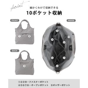 トートバッグ レディース 軽い a4 ナイロン...の詳細画像4