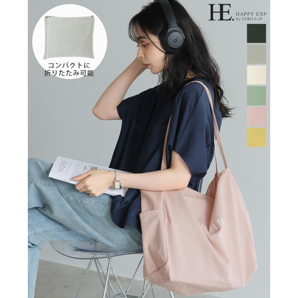 トートバッグ キャンバスバッグ バッグ レディース エコバッグ サブバッグ くすみカラー ロゴ パイ...