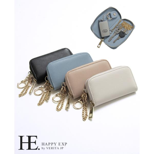 キーケース 鍵 レディース スマートキー 6連 ギフト プレゼント 通勤 通学 免許証 ETCカード...