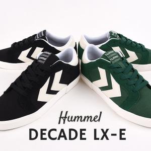 ヒュンメル hummel スニーカー メンズ ローカット カジュアル シューズ ファッション 靴 DECADE LX-E HM216021 2001 6013 黒 緑｜ivycasual